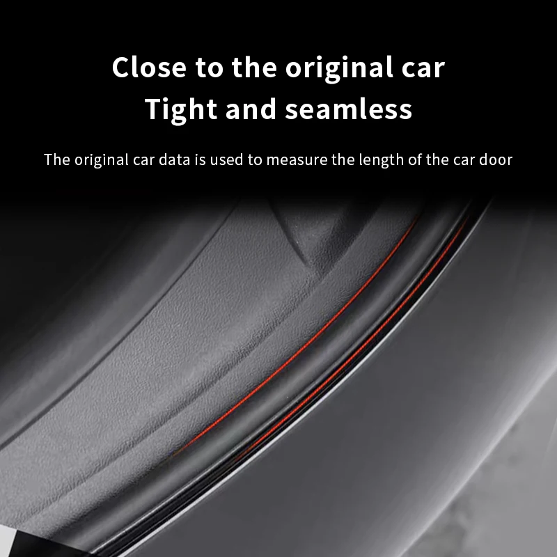for Tesla 2021-2025 Model 3 Rubber Auto Door sunroof Seal Strips Kit Soundproof Noise Reduction Whole Car Sealing Trim Tape view 6