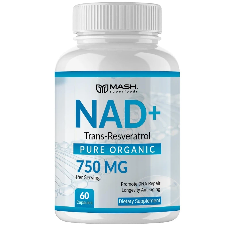 NAD + Resveratrol - Supports Cell Health, Whitens Skin, Metabolism Management