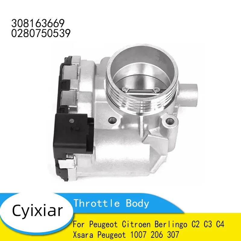 

Новый корпус дроссельной заслонки для Citroen Berlingo C2 C3 C4 Xsara Peugeot 1007 206 307 163669 0280750539
