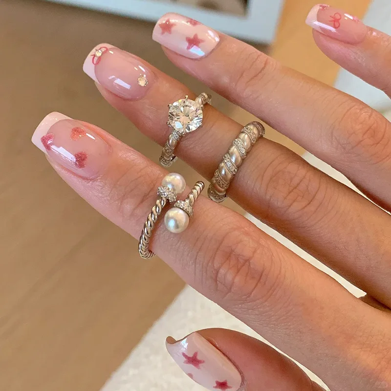 VENTFILLE 925 Sterling Silve Vintage Ring for Women Girl Texture Zircon Engagement Design Jewelry Gift Dropshipping