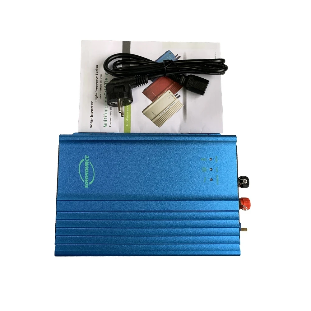 500W Grid Tie Inverter  MPPT Pure Sine Wave for Solar PV Panels 12V/24V Adjustable Battery Discharge