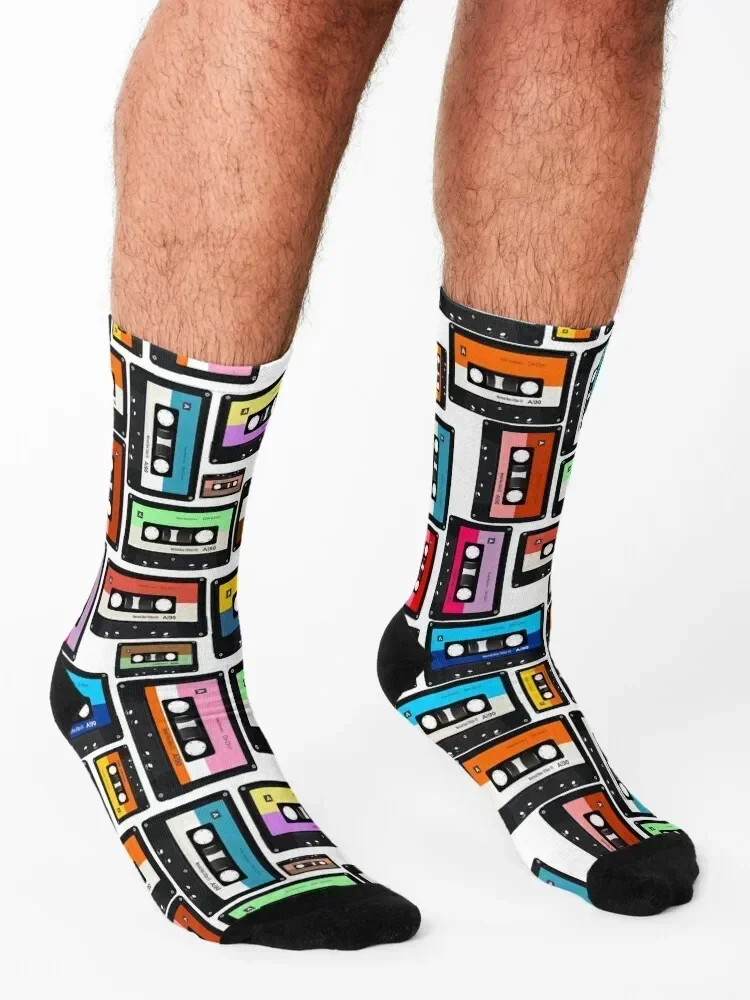 Cassette Vinyl Record Socks Christmas funny sock Non-slip basketball Men's Socks Luxury Women's