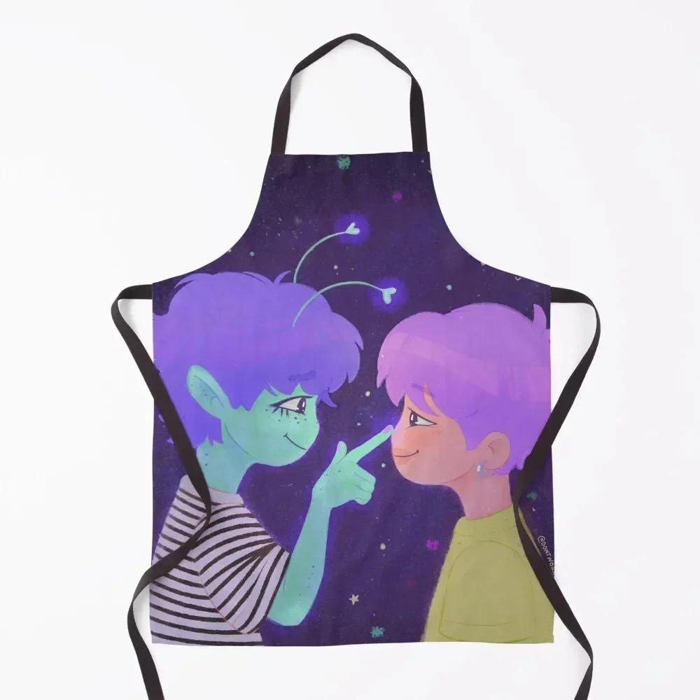 

Hello, My Alien  Apron Chef Uniform Household Items Kitchen Men gift For Woman Apron