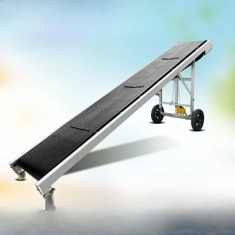 Conveyor belt loading and unloading conveyor mobile lifting and folding household small belt conveyor