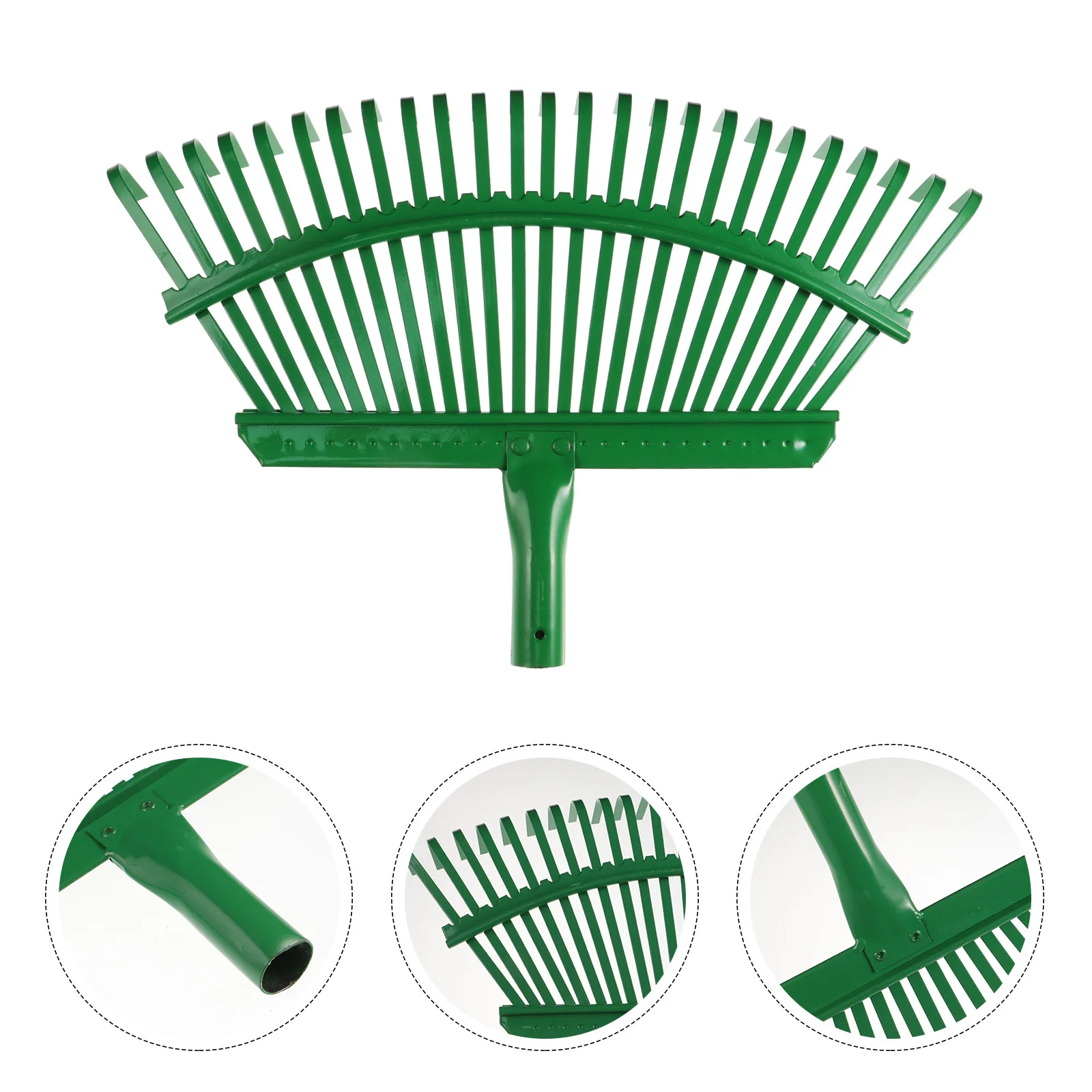 

Heavy Duty Garden For Leaves Lightweight Metal Yard Pine Needle Cleaner Shrub Rake Lawn Leveling Tool Hand Garden Rake