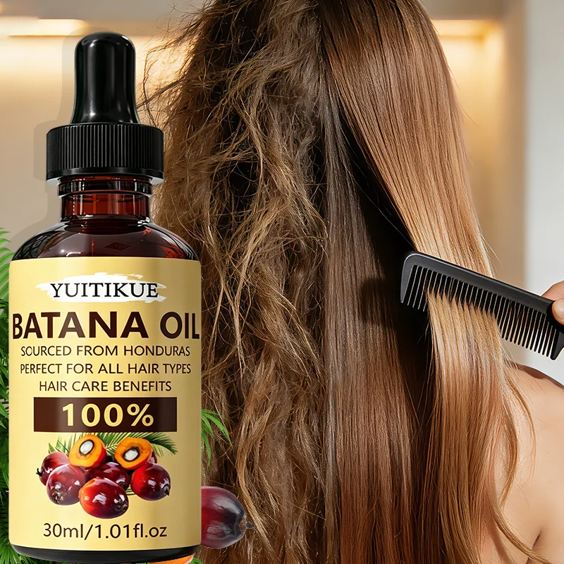 YUITIKUE 100% Pure Batana Oil 30ml Sourced From Honduras Natural Hair Care Oil for All Hair Types