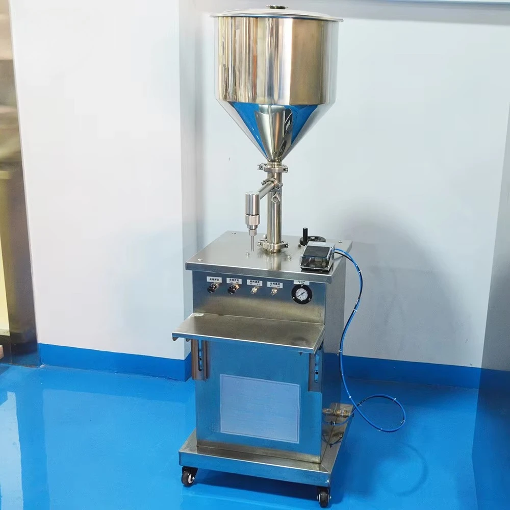 10-100Ml semi-automatic bottle liquid filling machine vertical cos.me.tic thick cream filling machine