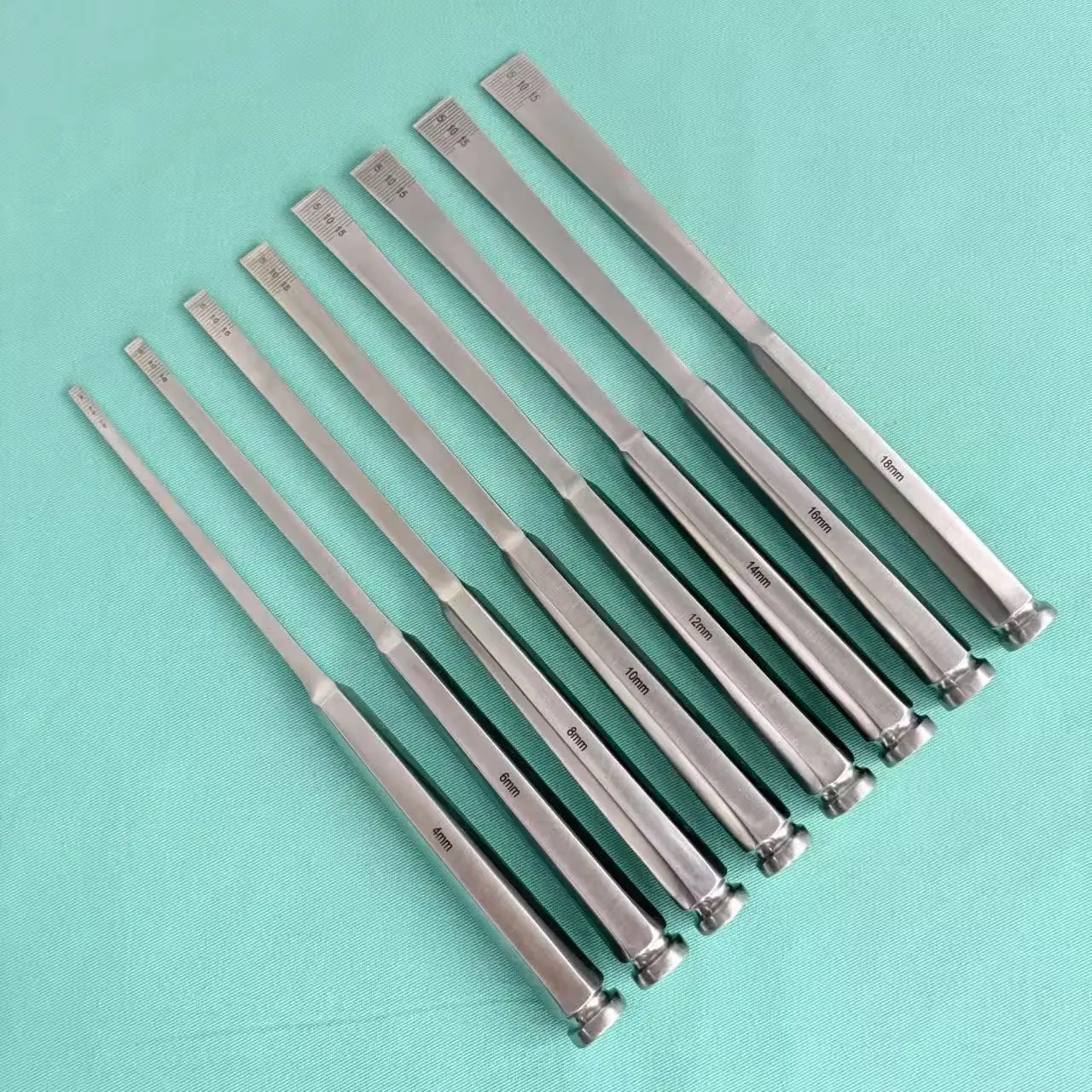 With Curved Bone Chisel, Surgical Instruments, Medical Hexagonal Handle Bone Knife, High Hardness Bone Chisel, Orthopedic Ultra-