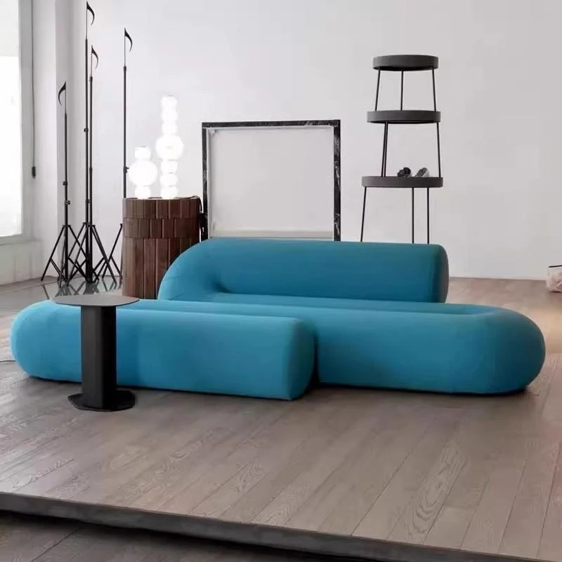 Living Room Dedicated Snake - Shaped Creative Personality Straight - Row Fabric Sofa