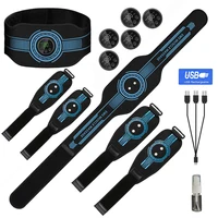 Entrenador de músculos abdominales recargable por USB, cinturón tonificador Abdominal, tóner muscular, cintura, brazo, entrenamiento de piernas, gimnasio en casa, masajeador de Fitness