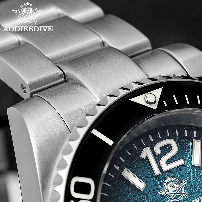 Addiesdive ساعة رجالية reloj hombre BGW9 سوبر مضيئة 20Bar مقاوم للماء عرض التقويم 316L ساعة كوارتز من الفولاذ المقاوم للصدأ AD2513