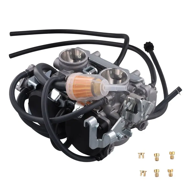 AT92-For Kawasaki ZZR250 GPX250 GPX400 EX250 250CC Motorcycle Carburetor With Air Filter Twin Cylinder Engine Carburetor