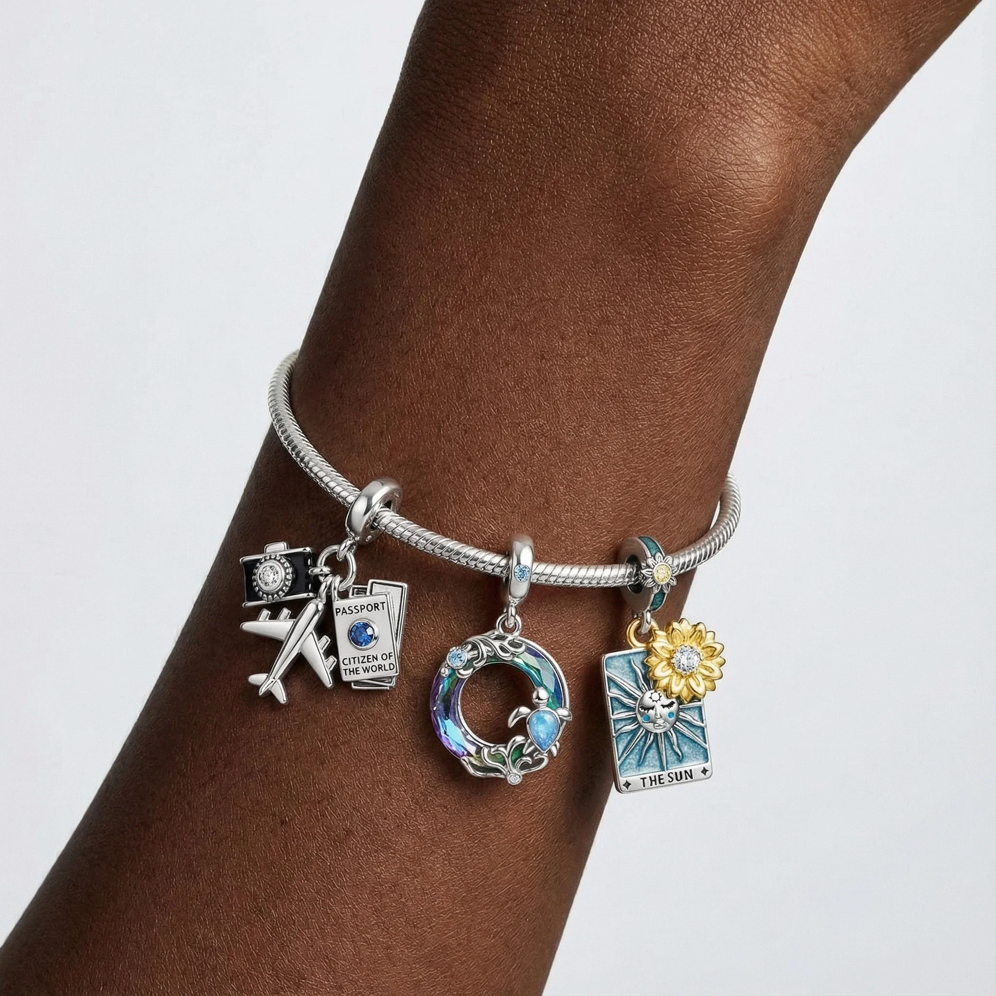 

Подвеска-шарм из стерлингового серебра 925 пробы с кубическим цирконием от бренда Aircraft Karo, подходит для браслетов и ожерелий своими руками, подарок для нее, Colgante Plata