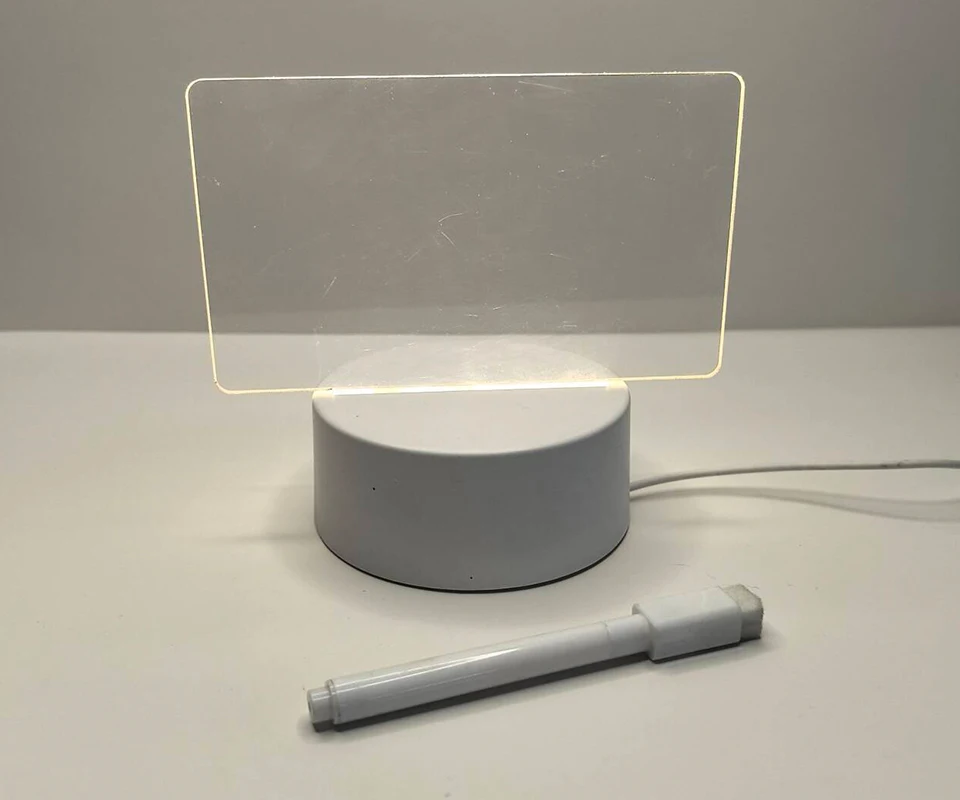 Acrylic Led Lights Writing Board Night Light Lamp baby Transparent 3D Message Board Night Lights For Bedroom Desk