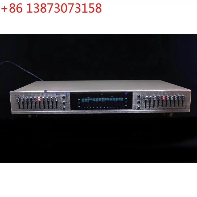 High-definition sound quality digital equalizer EQ, tone mixer, pre-amplifier, marquee effect, dual ten-segment equalization