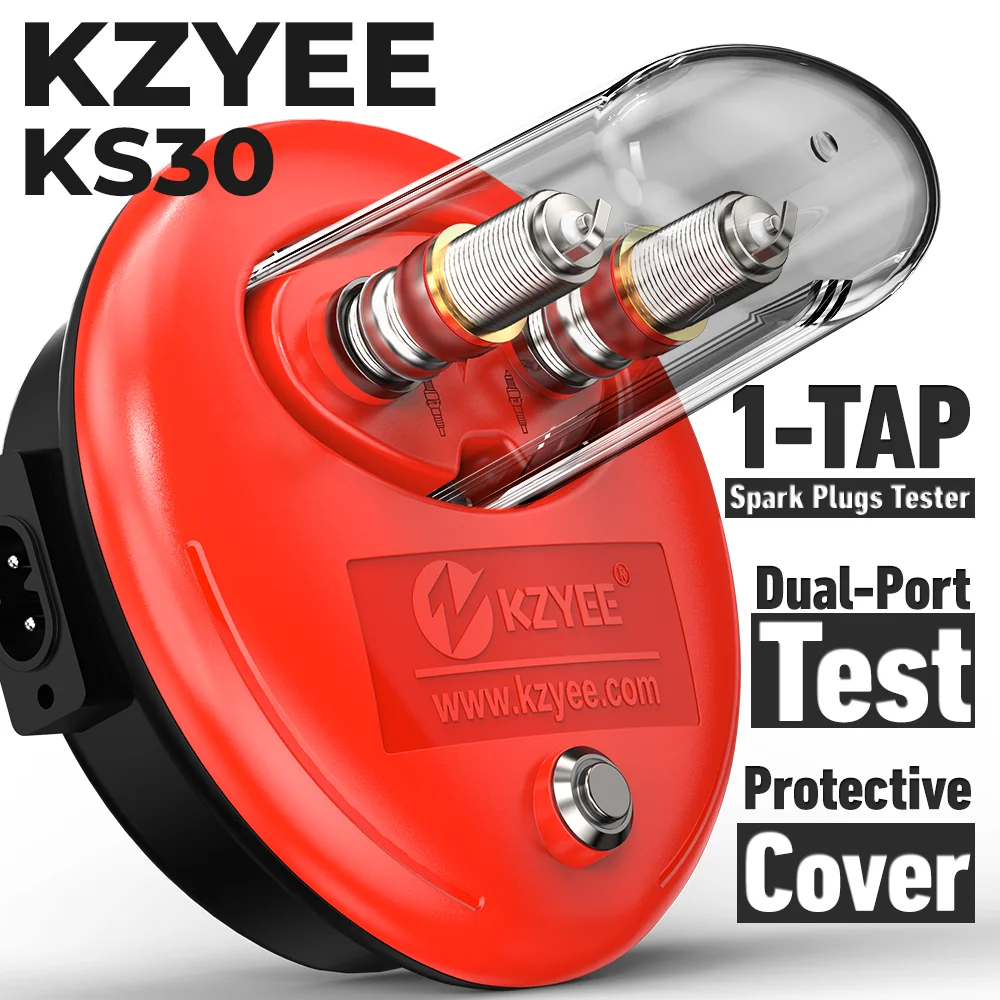

KZYEE KS30 тестер свечей зажигания диагностические инструменты тест запуска двигателя зажигание 110 ~ 120 В переменного тока 50/60 Гц автоматический тест зажигания для автомобиля 12 В