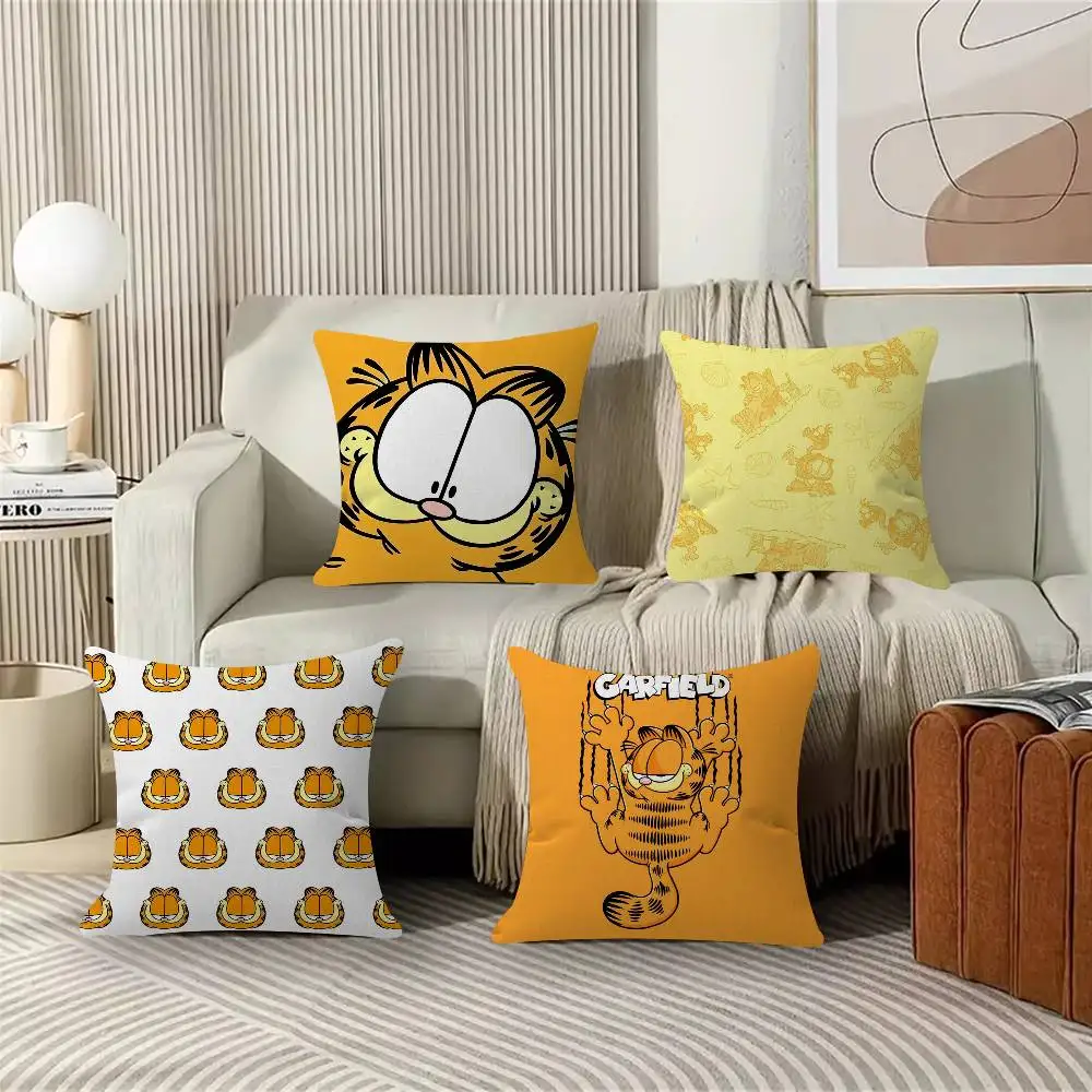 

Cute Cartoon G-Garfield Cat Pillowcase Toon Gift Cushion Cover Bedroom Home Sofa Chair Seat Decor Pillow Case