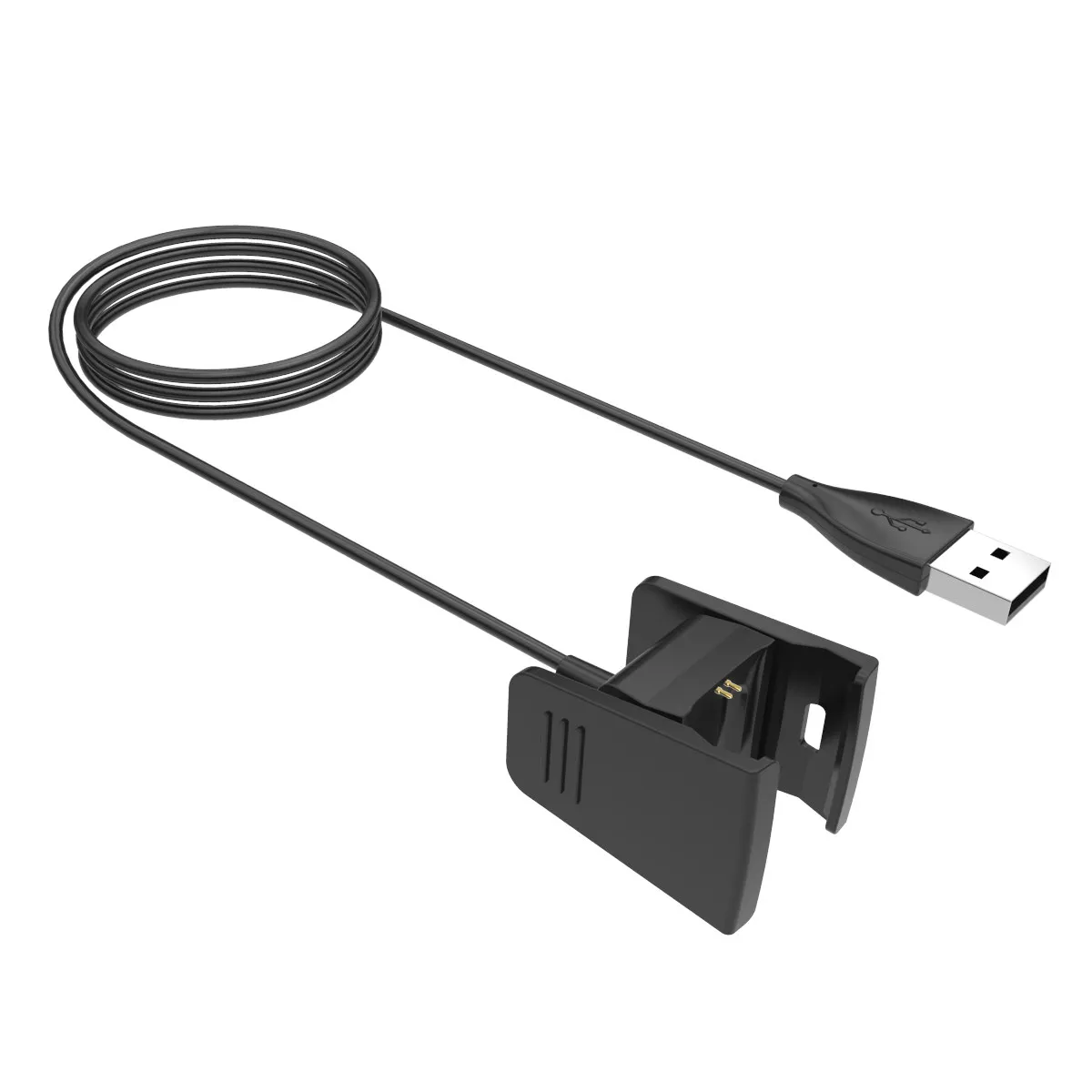 

Charging Cable 55Cm USB Cradle Dock Adapter Flexible for Heart Rate Fitness Wristband Black