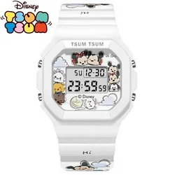 Disney Micky Mouse For Women Watch Rectangle Digital Sport Wristwatch Graffiti Strap Student Boys Girls Children Kids Gift Clock