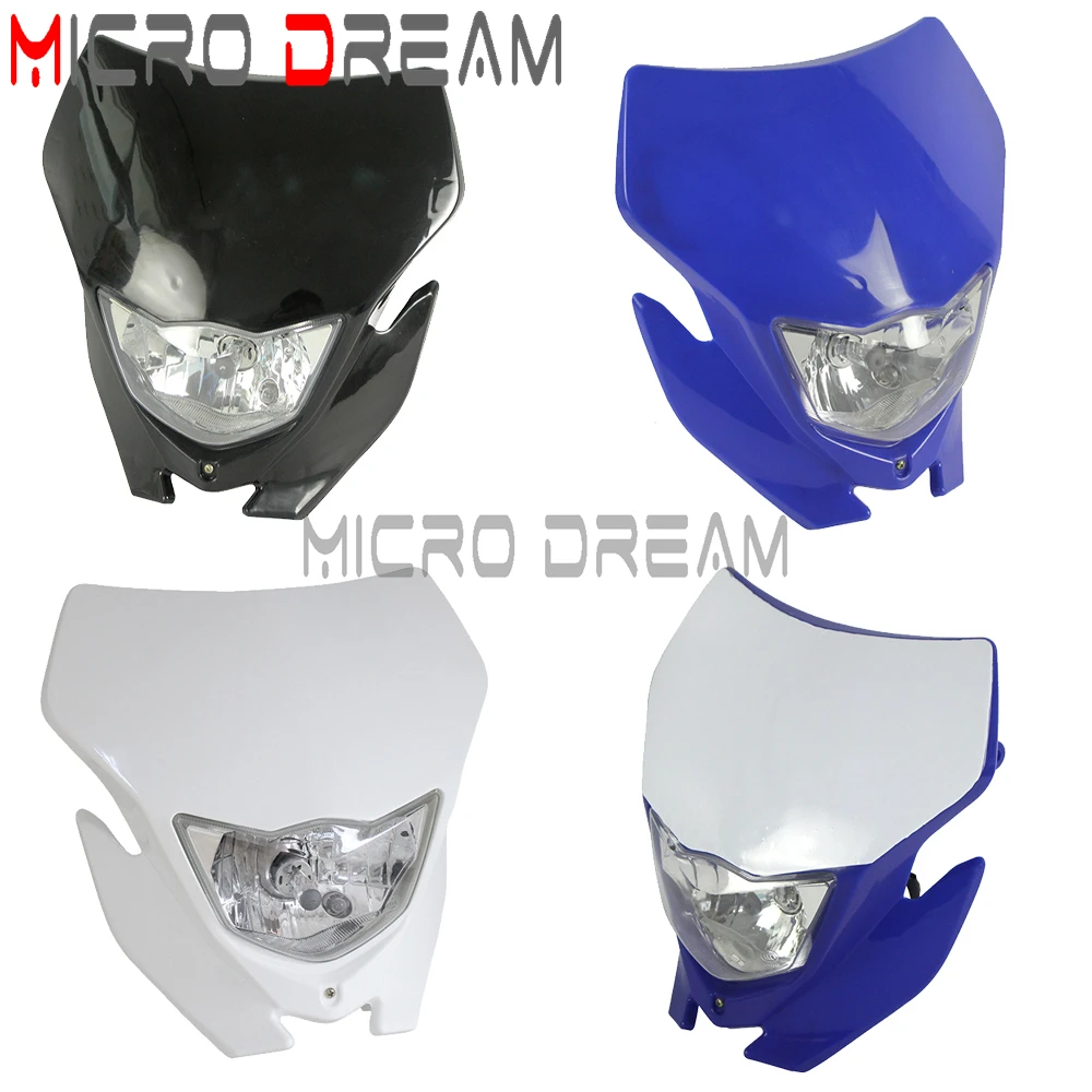 Motorcycle Supermoto Headlight Headlamp For Yamaha WR250 WR450F YZ250 YZ450F  TT-R230 TT-R125 R/F/X YZ250 Dirt Bike Motocross