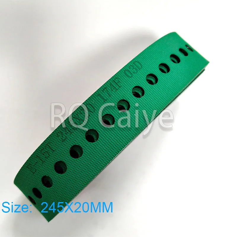 2Pieces Green Slow Down Suction Belt M2.015.880 245X20MM For Heidelberg Printing Machine Parts