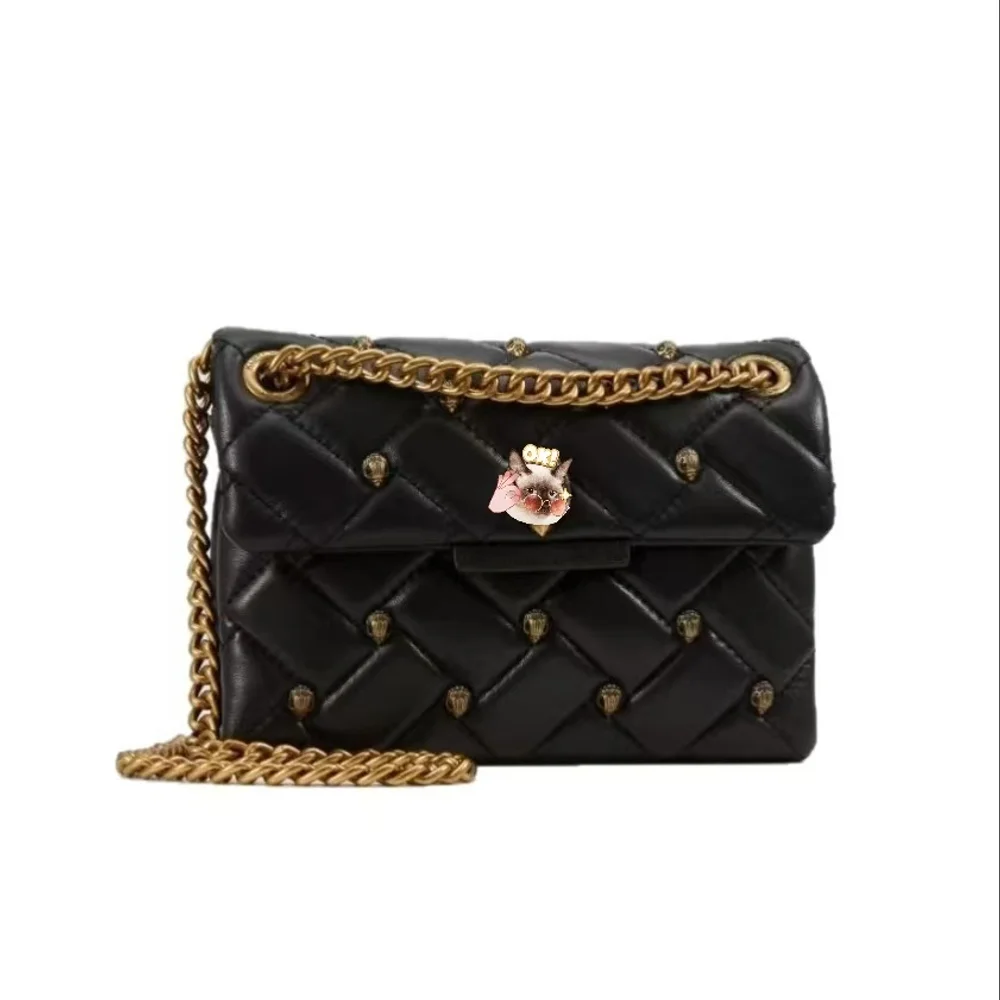 

2026 new small fragrance chain bag with diamond grid embroidery thread, single shoulder crossbody chain bag