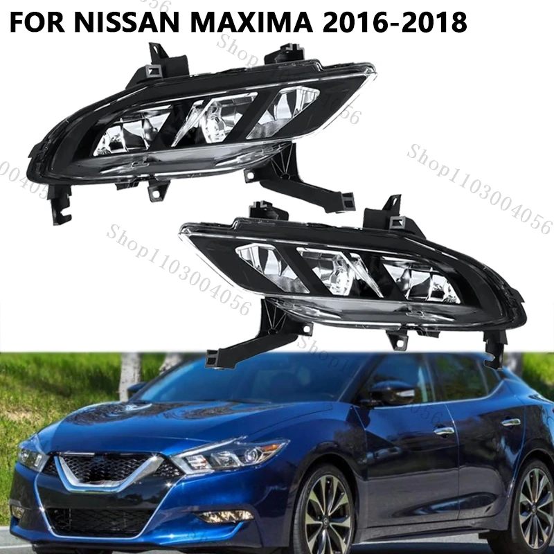 Car Fog Light Daytime Running Lamp For Nissan Maxima 2016 2017 2018 Stop Brake Light Fog Lamp Assembly Signal Light 26150-4RK0A