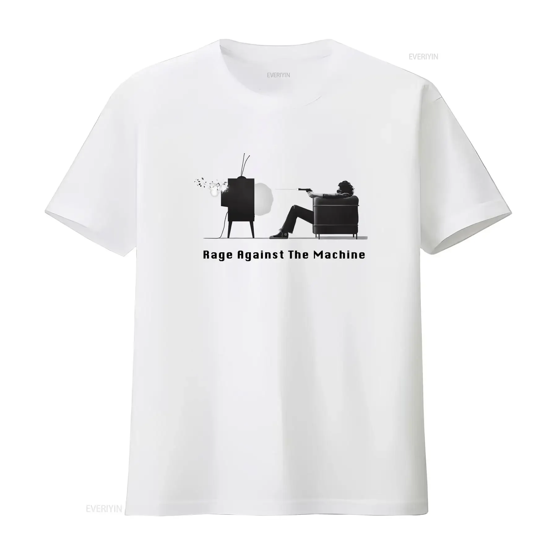 

Rage Against The Machine 'Won't Do' Dip Dye T Shirt NEW OFFICIAL vintage Washed Breathable homme designer clothes fashion