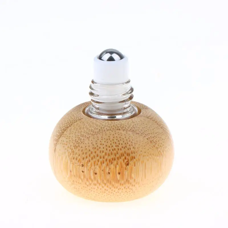 1 Stück nachfüllbare Glasrollerfläschchen aus Bambus, 2 ml, Glasrollerflaschen für ätherische Öle, Mini-Parfümflasche – Detail 5
