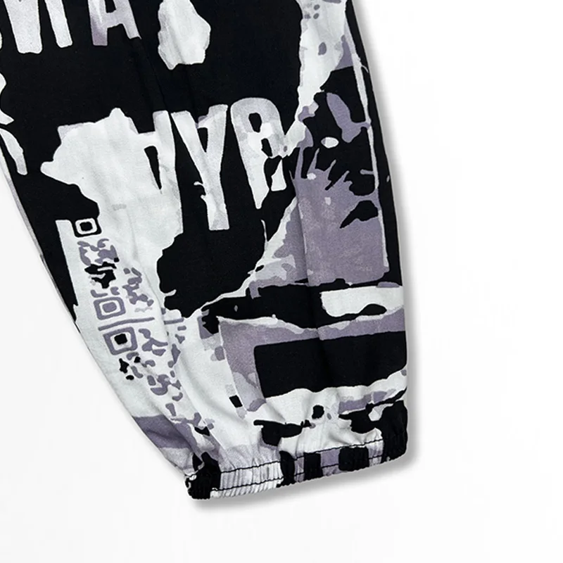 กางเกงลำลองผู้หญิงอินเทรนด์ทรงหลวมและอเนกประสงค์, กางเกงนอนขากว้าง, กางเกงโคมไฟ, กางเกง