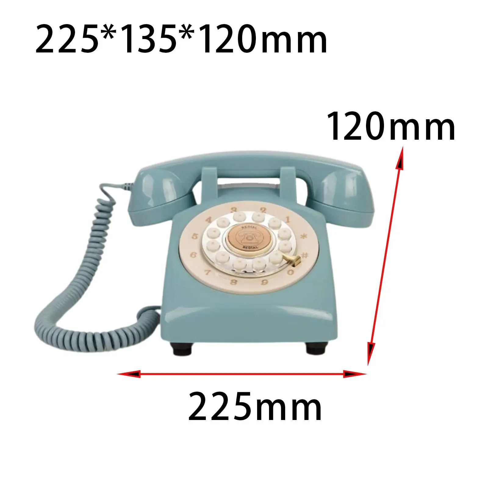 Guest Book Wedding Phone Vintage Style Corded Phone Antique Voice Message Desk Telephone Recorder for Office Confessions Decor
