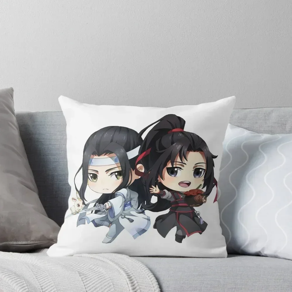 

mo dao zu shi Q couple chibi Throw Pillow luxury home accessories Cushions pillow