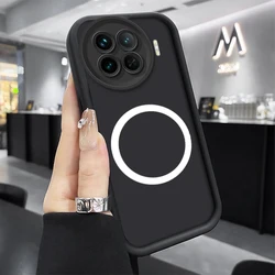 Phone Case For Tecno Spark 20C /Spark 20 Pro Plus Soft Silicone Cover Lens Protect Case With Magnetic Wireless Charger Sticker