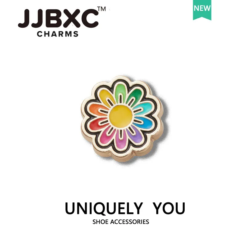 إكسسوارات الأحذية JJBXC CHARM DIY المرح المعدنية على شكل فراشة أحذية مجوهرات على شكل زهرة DIY زينة أحذية عصرية مناسبة للأحذية المتقاطعة