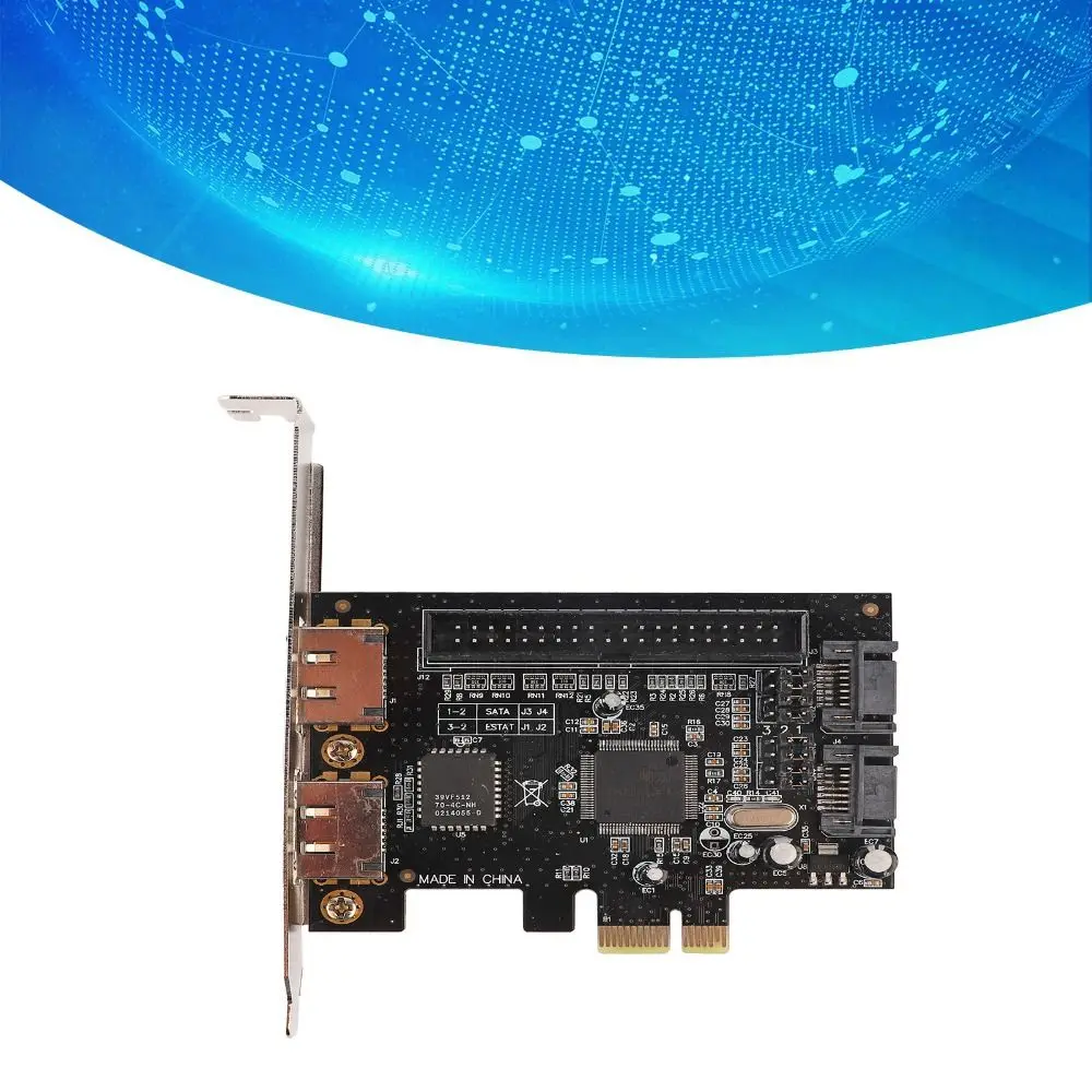 

Practical 2 Port PCIe Adapter Card 3Gb/s with Driver CD PCIe To ESATA Adapter PCIe To SATAs Adapter PC Upgrad