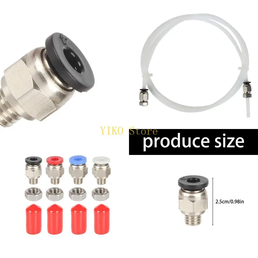 

K32C Pack из 4 точных разъемов с подачей труб PTFE 4x2,5 мм.