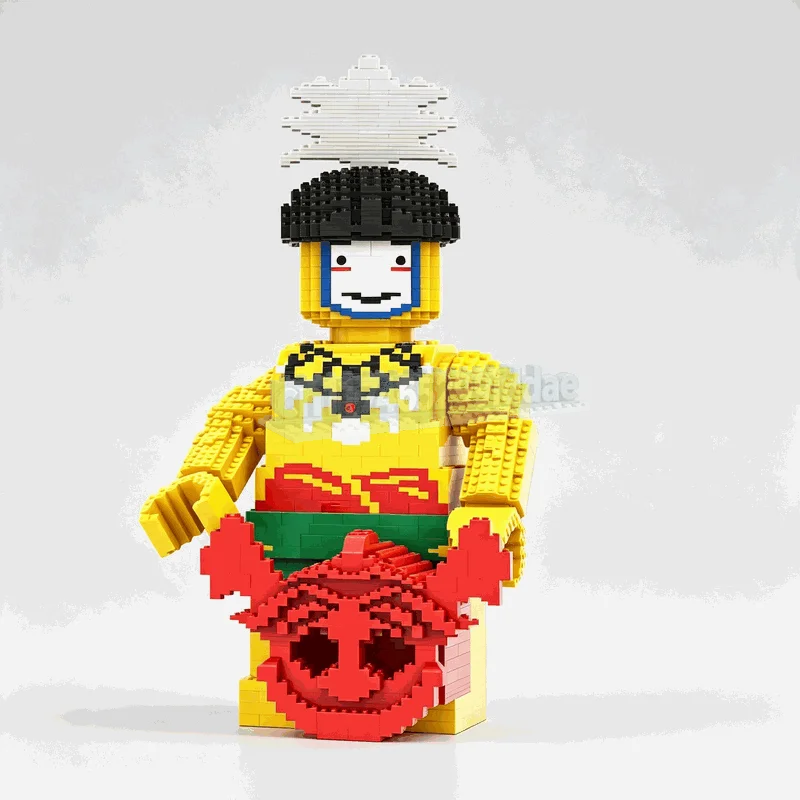 2736PCS Tropical Wizard Character Building Blocks Model Fantasy Island Costume DIY Assembly Toy Display Collection Creative Gift