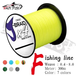 WALK FISH 4 Strand 300m Japan PE Braided Super Strong Fishing Line Japan PE Braided line Floating Line Fishing Line