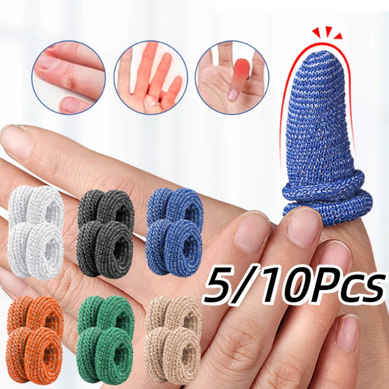5/10 قطعة ضمادة أنبوبي الإبهام حامي لفة الاصبع إصبع تو الأكمام أطراف الأصابع وسادة واقية الرطوبة فتل العناية بالقدم #1