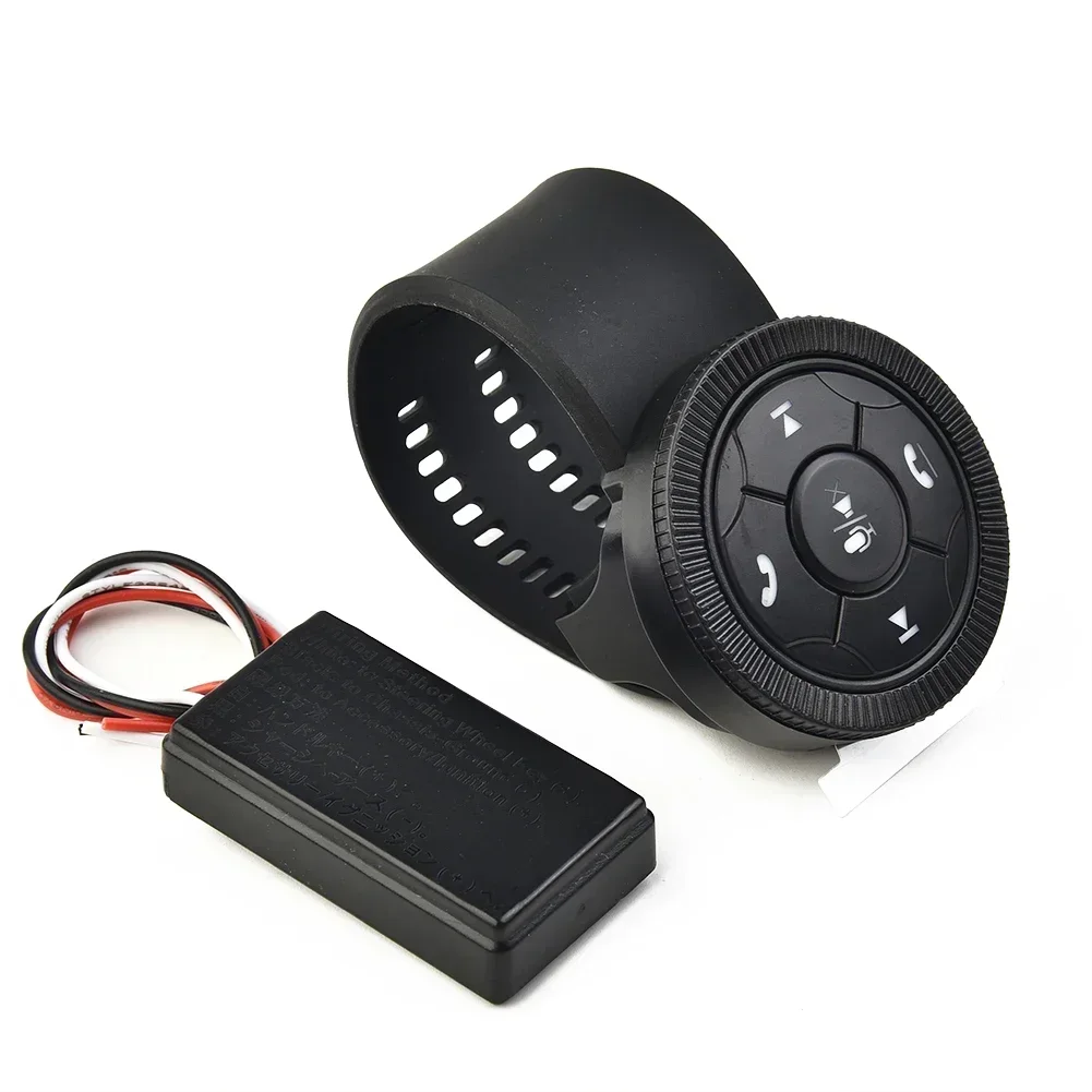 1Pcs Steering Wheel Controller Wireless Bluetooth Phone Media Button Remote Customize Button Steering Wheel Control