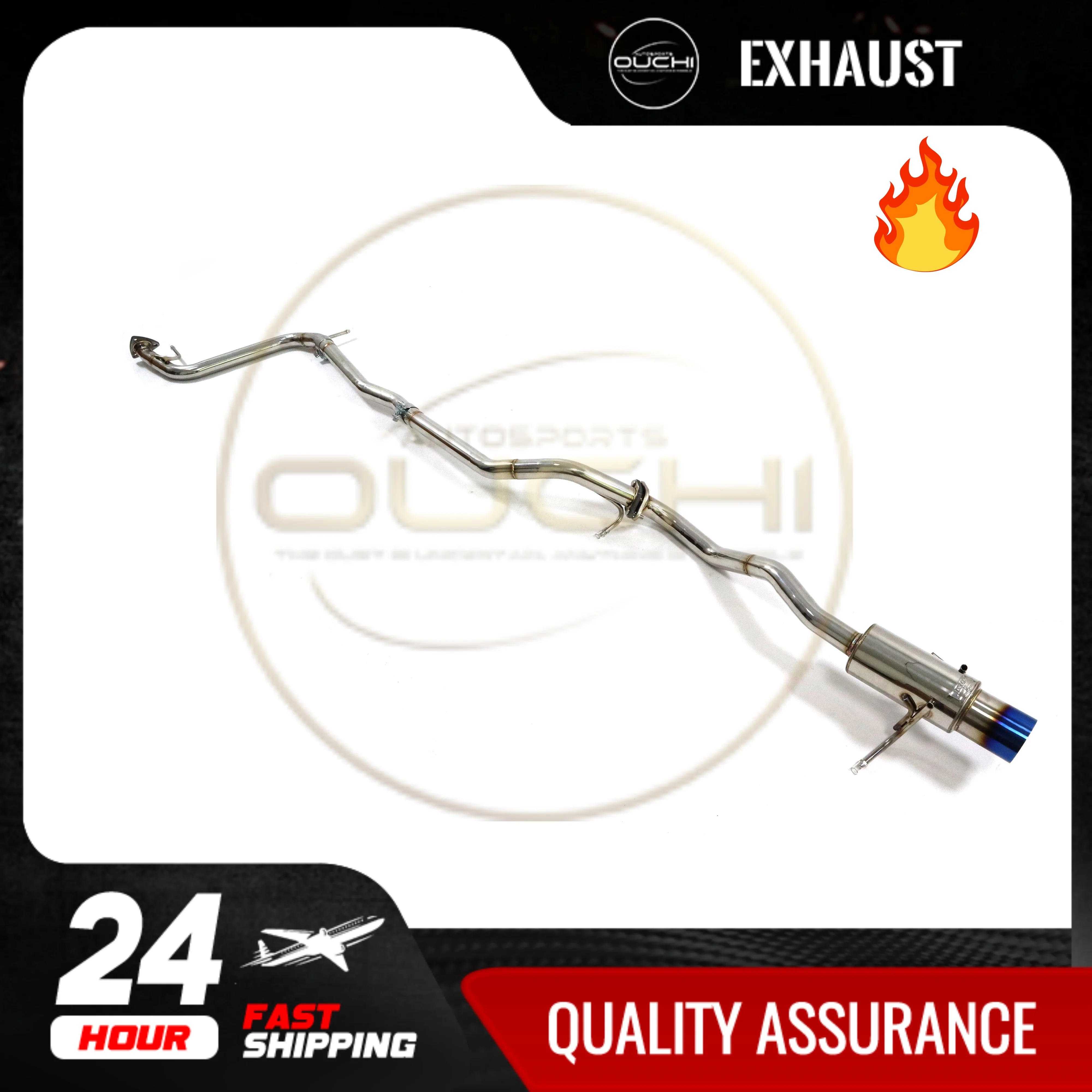 

OUCHI Factory direct sales Stainless Steel high performance Exhaust Catback For Honda GK5 Pipes Exhaust Auto Tuning System