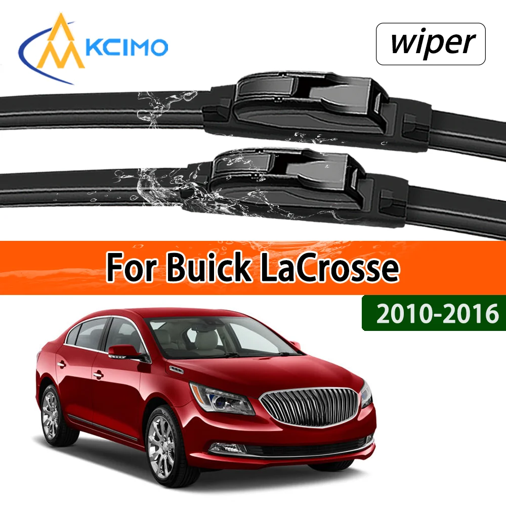 Silent Black Frontwischerblätter-Set für Buick LaCrosse 2010–2016 2011 2012, Zubehör für Auto-Windschutzscheibe, Windschutzscheibe, Fensterwischer