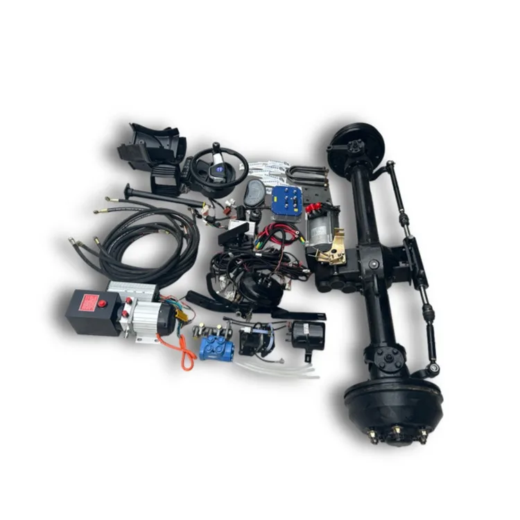 Electric four-wheel modification, hydraulic drive steering axle, high-power high-low-grade oil drum brake