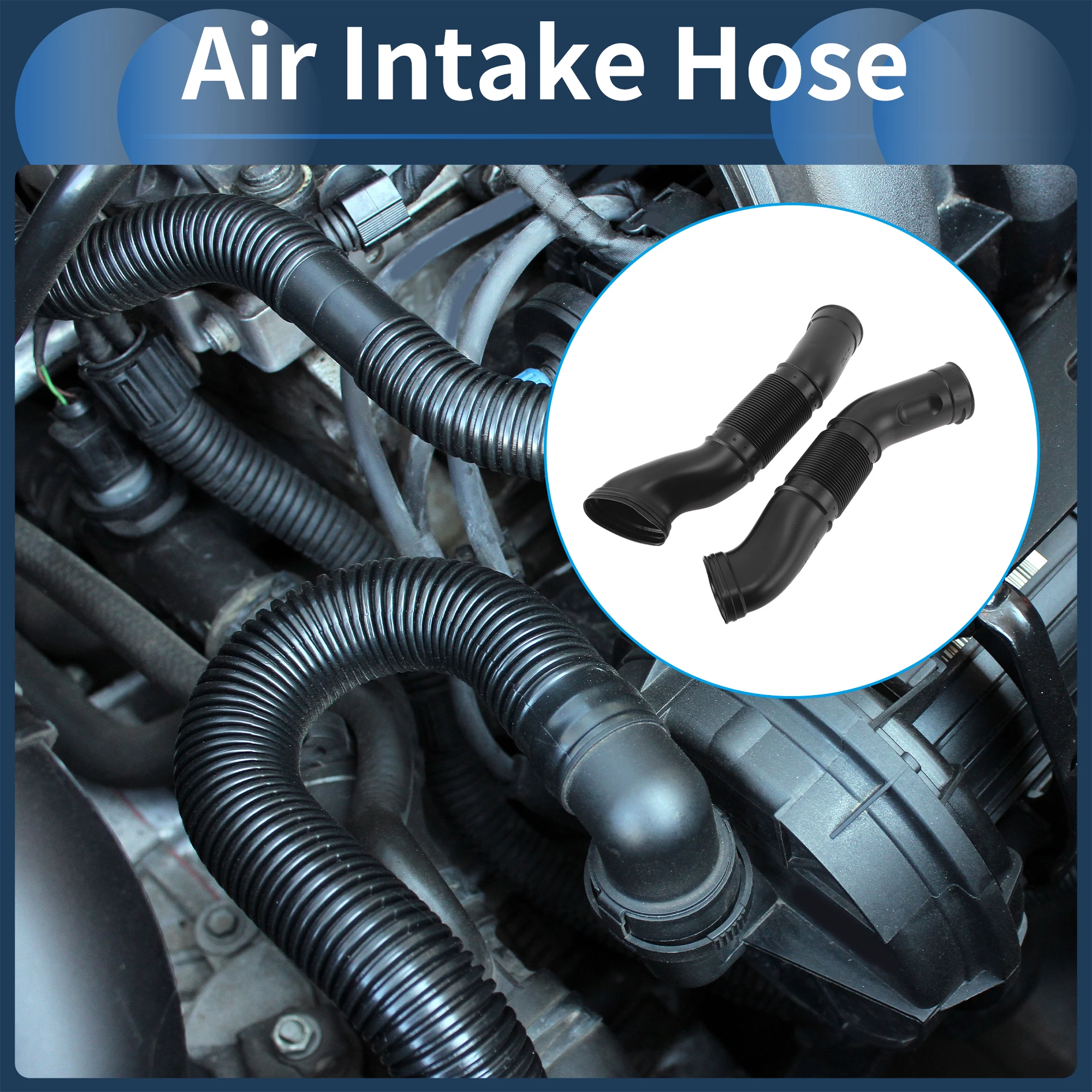 

UXCELL Engine Air Intake Hose for Mercedes Benz Air Cleaner Intake Hose No.1130942282