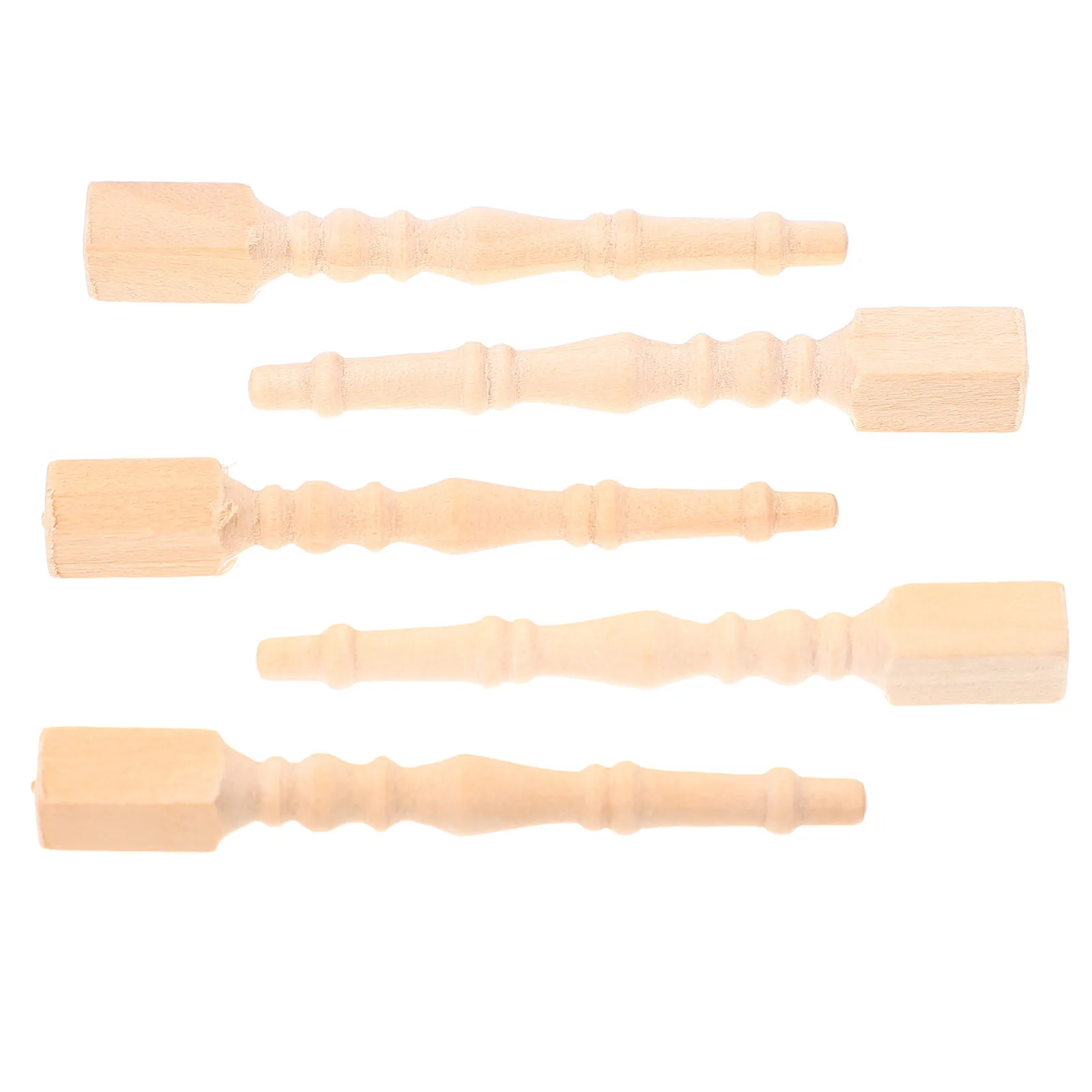 

Набор из 6 миниатюрных деревянных ножек для стола, изысканные мини-основания для домашнего декора, аксессуары для микроландшафта и DIY-проектов