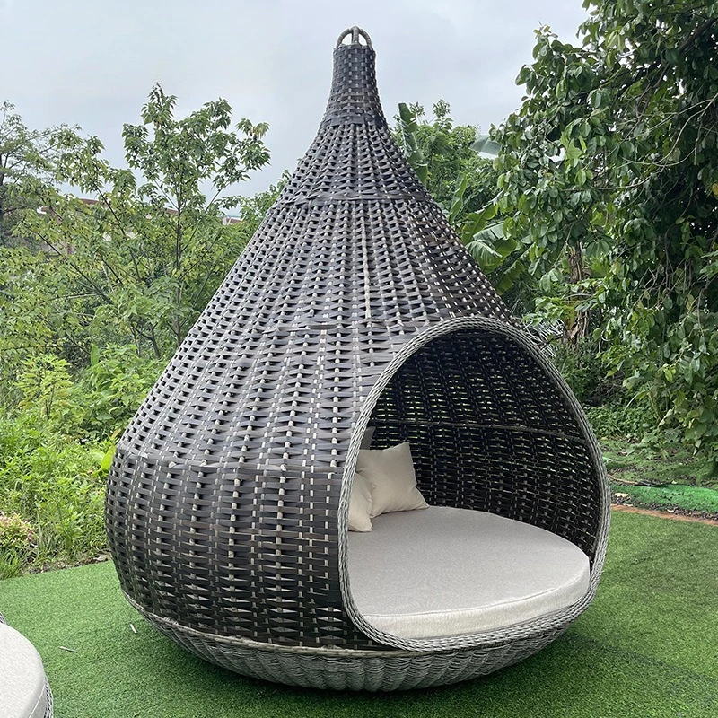 Outdoor-Freizeit-Rattan-Sofa im Freien Internet-Promi kreatives Vogelnest B & B Villa Outdoor-Rattan-Kunstbettmöbel
