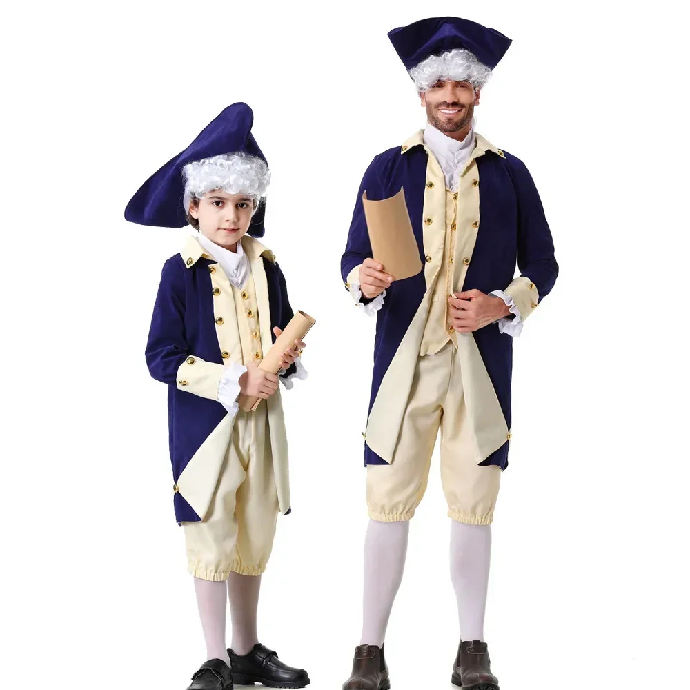 George Washington Costume Adult Colonial Costumes for Men Boys George Washington/Thomas Jefferson Costume