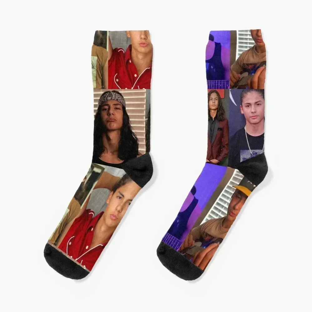 Miguel Cazarez Mora Collage Socks Run men cotton high quality cotton Women's Socks Men's