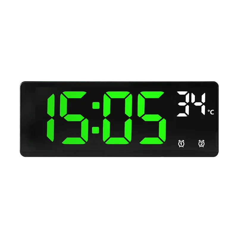 

Sound Control Digital Alarm Clock Simple High Definition LED Display Clock Brightness Adjustment Multi-group Alarm Clock Room