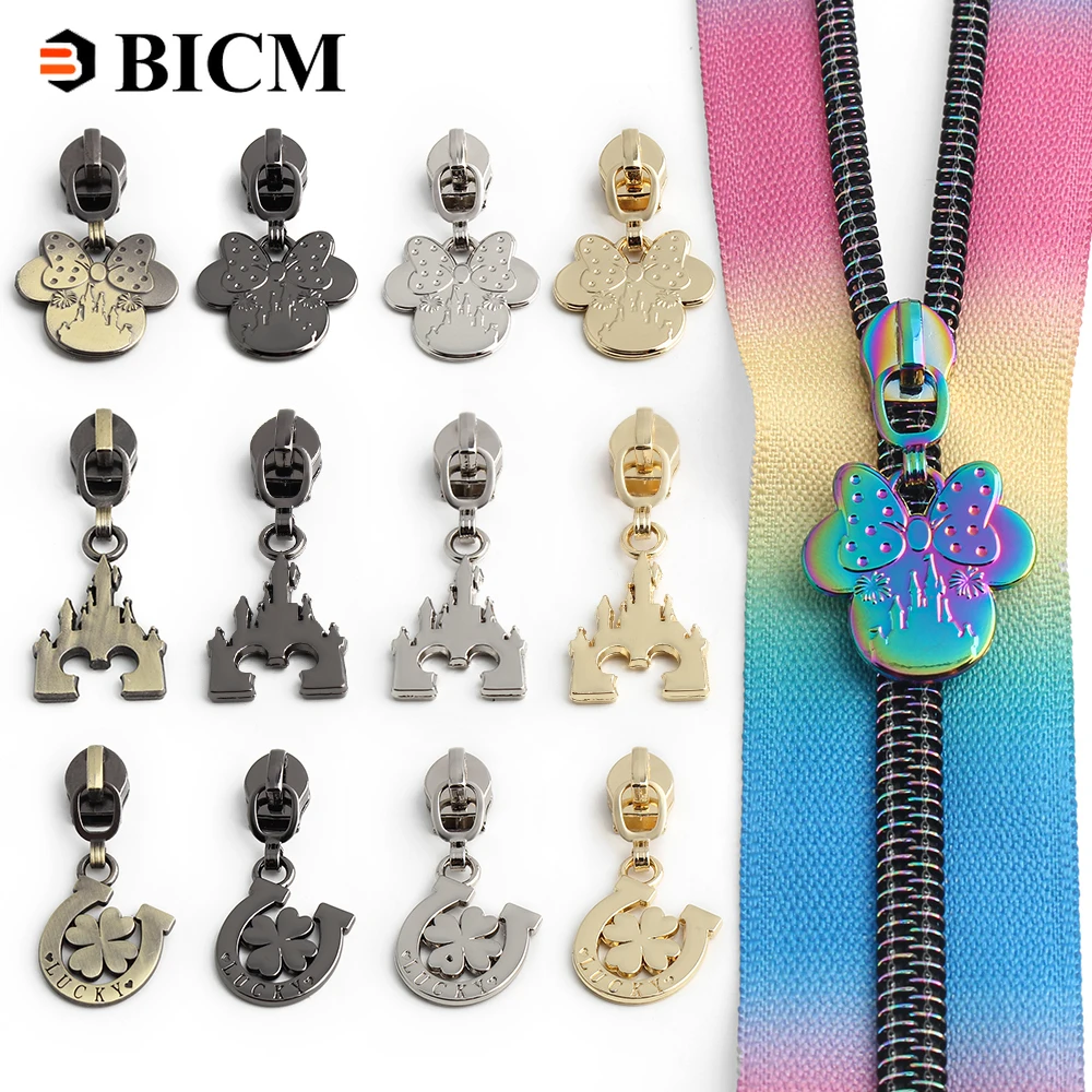 

10/30/50/100Pcs 5# Zipper Sliders For Nylon Zippers Tape Garment Bag Zipper Pulls Bag Jacket Zip Puller Handbag DIY Accessories